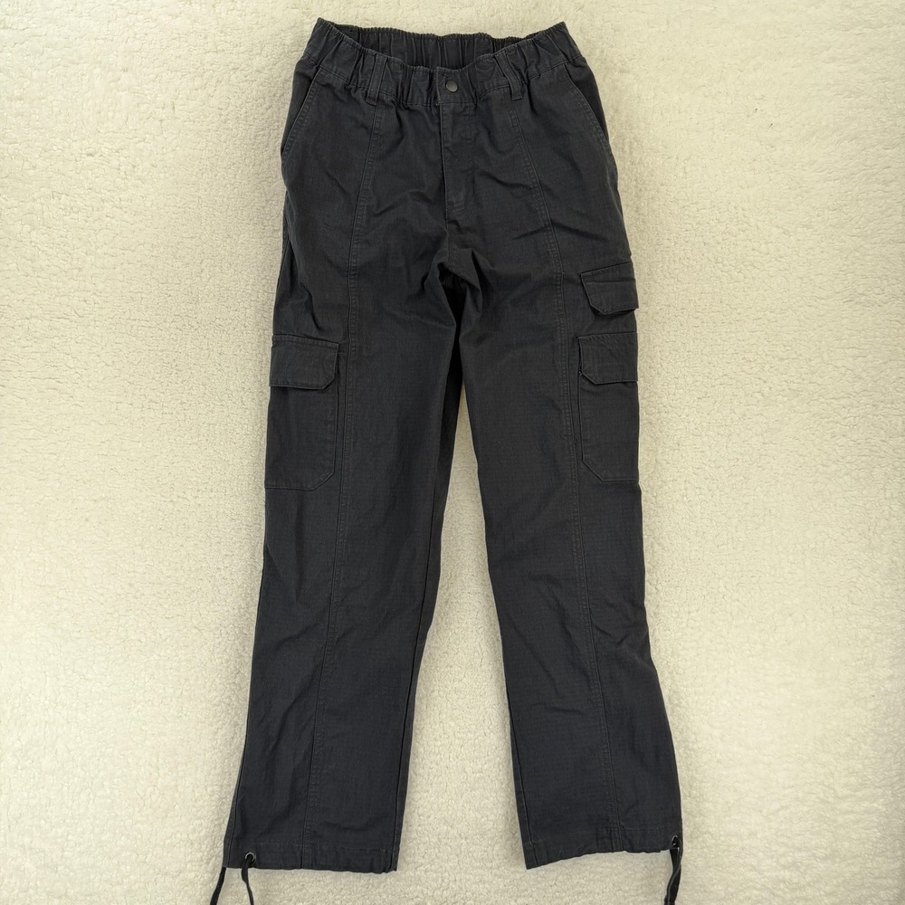 Jordan Cargo Pants Boys XS Black Loose Fit‎ Ripstop Flight Elastic Waist Jogger